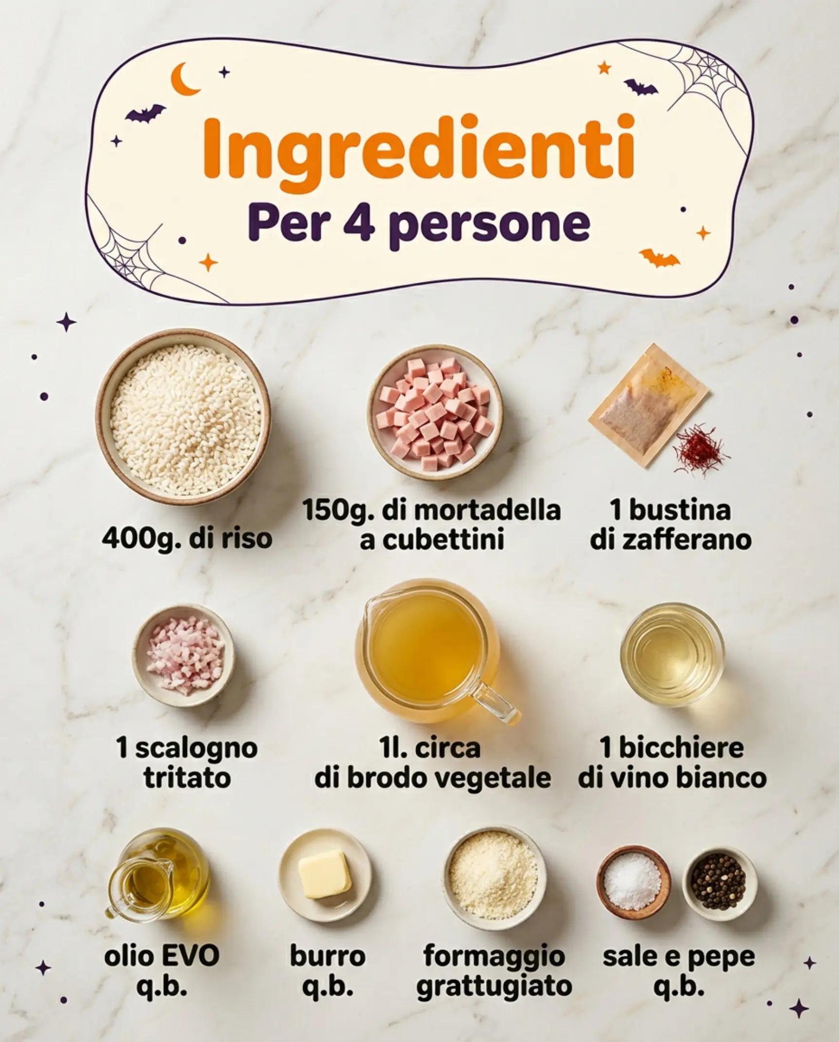 Risotto allo zafferano con mortadella fase 7